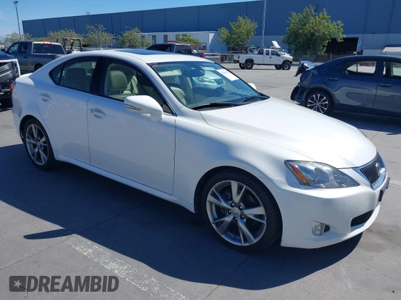 2010 Lexus IS 250 with VIN JTHBF5C22A5125439, listed as a IAAI auction lot 42346132 with 226,500 mi miles and . Bid and sale history available at DreamBid. Image 1.