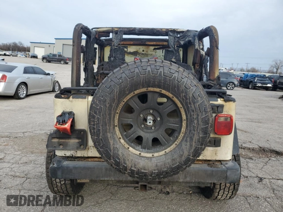 2006 Jeep Wrangler Rubicon with VIN 1J4FA69S36P763901, listed as a Copart auction lot 45084445 with Not provided miles and Non repairable. Bid and sale history available at DreamBid. Image 6.