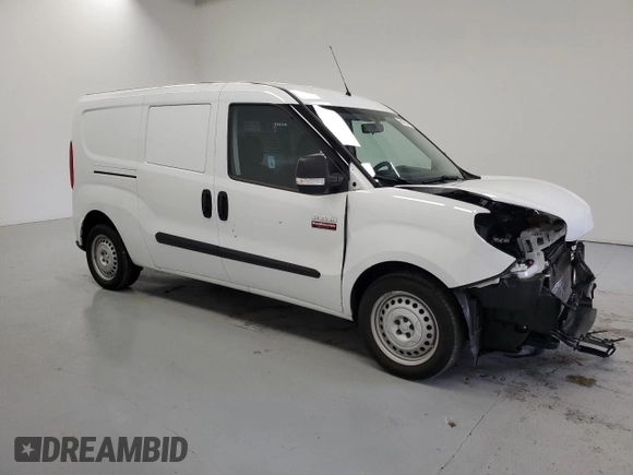 2022 Ram ProMaster City Cargo Tradesman with VIN ZFBHRFAB7N6W23585, listed as a Copart auction lot 52555425 with 35,453 mi miles and Salvage Title. Bid and sale history available at DreamBid. Image 4.