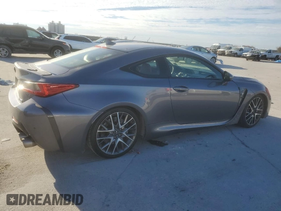 2015 Lexus RC F F z VIN JTHHP5BC9F5000446, wystawiony jako Copart lot #47024075 z przebiegiem 82 601 mil mil oraz Szkoda całkowita • Salvage title. Historia ofert i sprzedaży dostępna na DreamBid. Obrazek 3.