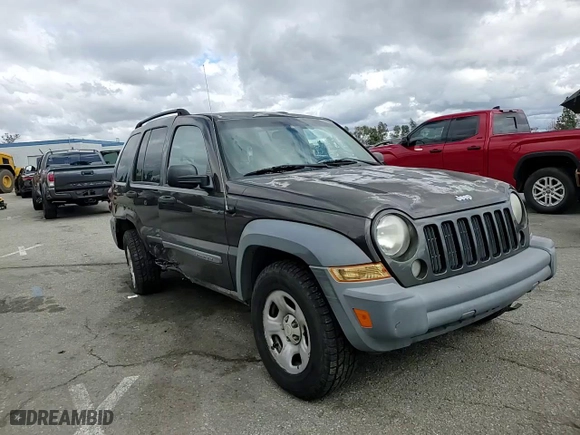 2005 Jeep Liberty Sport with VIN 1J8GL48K75W579066, listed as a Copart auction lot 48932925 with 157,696 mi miles and Salvage Title. Bid and sale history available at carsss.com. Image 10.