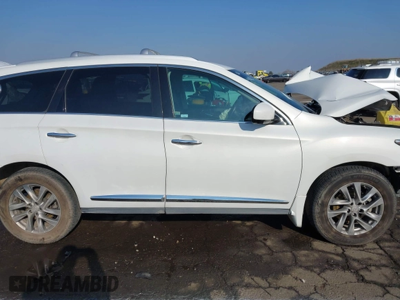 2013 Infiniti JX35 with VIN 5N1AL0MM5DC334193, listed as a IAAI auction lot 41459014 with Not Provided miles and . Bid and sale history available at DreamBid. Image 14.