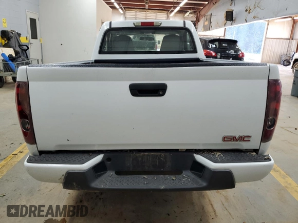 2006 GMC Canyon Work Truck with VIN 1GTCS148268248628, listed as a Copart auction lot 75237754 with 0 mi miles and Salvage Title. Bid and sale history available at carsss.com. Image 6.