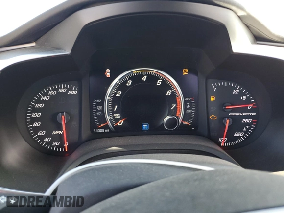 2015 Chevrolet Corvette 2LT with VIN 1G1YD2D74F5117885, listed as a Copart auction lot 75865884 with 54,008 mi miles and Salvage Title. Bid and sale history available at carsss.com. Image 9.
