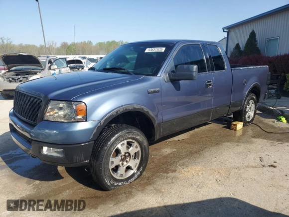 2004 Ford F-150 XL with VIN 1FTPX125X4NC25382, listed as a Copart auction lot 53637635 with 254,328 mi miles and Salvage Title. Bid and sale history available at DreamBid. Image 1.