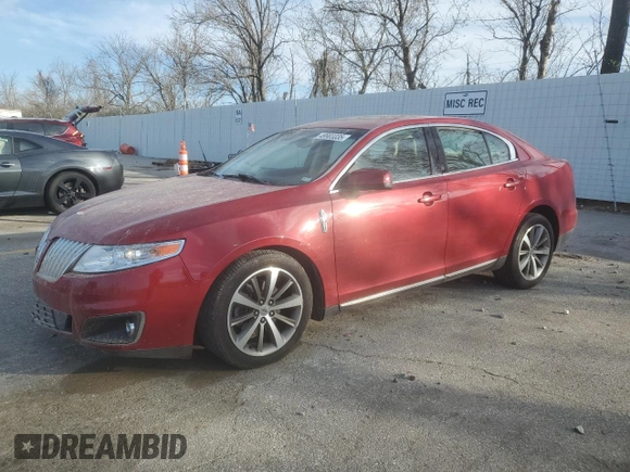 2009 Lincoln MKS with VIN 1LNHM94R89G616162, listed as a Copart auction lot 49903335 with Not Provided miles and Salvage Title. Bid and sale history available at DreamBid. Image 1.