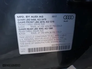 2018 Audi Q5 Premium Plus with VIN WA1BNAFY0J2011223, listed as a Copart auction lot 74570234 with 105,410 mi miles and Salvage Title. Bid and sale history available at carsss.com. Image 13.