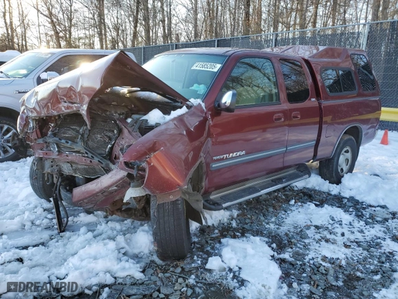 2003 Toyota Tundra SR5 with VIN 5TBBN44143S378918, listed as a Copart auction lot 41585205 with 0 mi miles and Salvage Title. Bid and sale history available at carsss.com. Image 1.