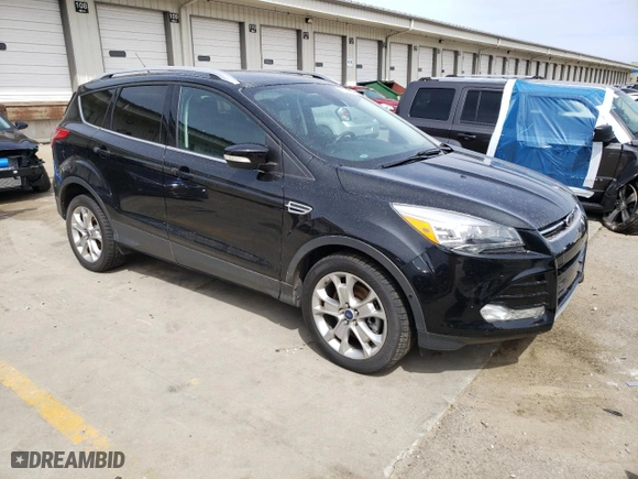 2014 Ford Escape Titanium with VIN 1FMCU9J91EUB06990, listed as a Copart auction lot 50046245 with 62,936 mi miles and Salvage Title. Bid and sale history available at carsss.com. Image 4.