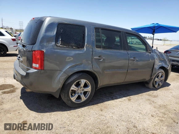 2012 Honda Pilot EX-L with VIN 5FNYF3H58CB037421, listed as a Copart auction lot 57116815 with 194,624 mi miles and Salvage title. Bid and sale history available at DreamBid. Image 3.