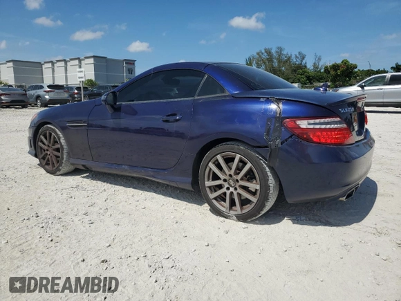 2013 Mercedes-Benz SLK 250 with VIN WDDPK4HA1DF055417, listed as a Copart auction lot 62498335 with 74,296 mi miles and Salvage title. Bid and sale history available at DreamBid. Image 2.