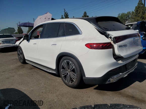 2023 Mercedes-Benz EQS with VIN 4JGDM2DB2PA009196, listed as a Copart auction lot 63701564 with 13,718 mi miles and Salvage Title. Bid and sale history available at carsss.com. Image 2.