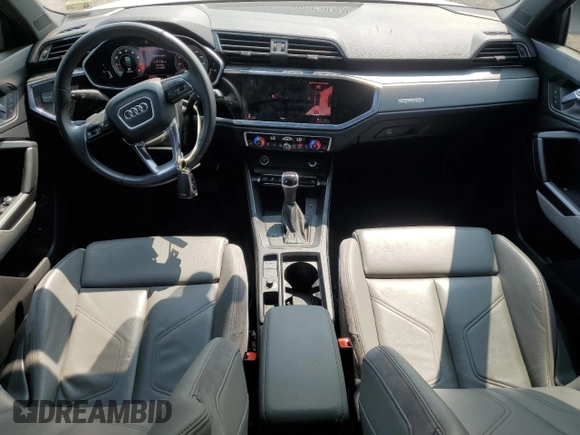 2022 Audi Q3 S line Premium Plus with VIN WA1EECF34N1058134, listed as a Copart auction lot 58793655 with 49,220 mi miles and Salvage title. Bid and sale history available at DreamBid. Image 8.