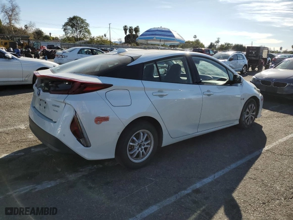 2020 Toyota Prius Prime LE with VIN JTDKARFP2L3148278, listed as a Copart auction lot 46550125 with 35,365 mi miles and Salvage Title. Bid and sale history available at carsss.com. Image 3.