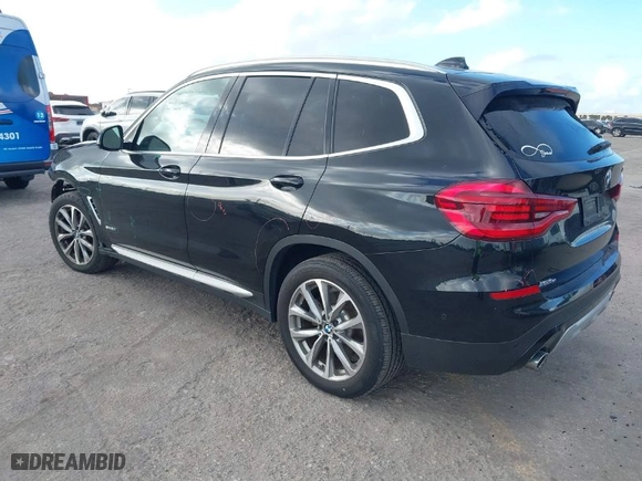 2018 BMW X3 xDrive30i with VIN 5UXTR9C57JLA44710, listed as a IAAI auction lot 41107554 with 75,237 mi miles. Bid and sale history available at carsss.com. Image 3.