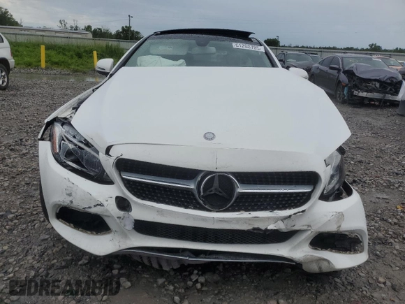 2017 Mercedes-Benz C 300 with VIN WDDWJ4JB4HF434869, listed as a Copart auction lot 61208785 with 64,582 mi miles and Salvage title. Bid and sale history available at DreamBid. Image 5.