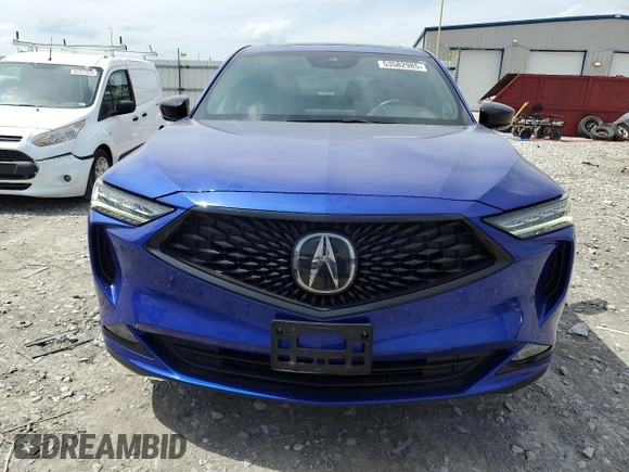 2022 Acura MDX w/A-Spec Package with VIN 5J8YE1H03NL007210, listed as a Copart auction lot 53582985 with 40,646 mi miles and Salvage title. Bid and sale history available at DreamBid. Image 5.