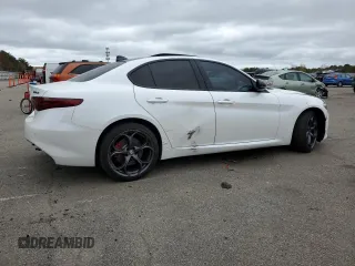 2020 Alfa Romeo Giulia Ti Sport with VIN ZARFANBN6L7634749, listed as a Copart auction lot 53037404 with 52,154 mi miles and Salvage Title. Bid and sale history available at carsss.com. Image 3.