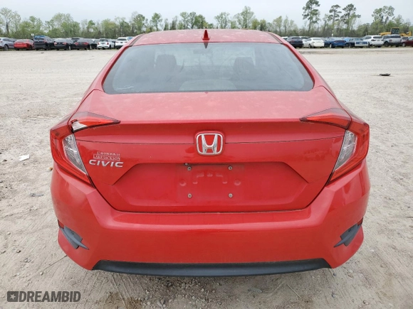 2017 Honda Civic Sedan EX with VIN 2HGFC2F76HH555173, listed as a Copart auction lot 50181335 with 148,593 mi miles and Salvage Title. Bid and sale history available at carsss.com. Image 6.