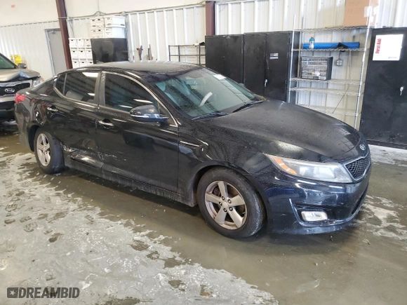 2015 Kia Optima LX with VIN KNAGM4A7XF5653823, listed as a Copart auction lot 73178184 with 86,704 mi miles and Salvage Title. Bid and sale history available at carsss.com. Image 4.