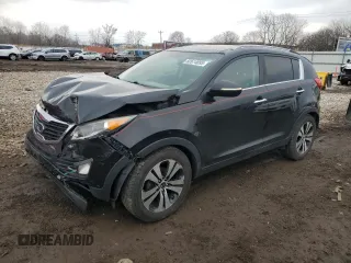 2011 Kia Sportage EX with VIN KNDPC3A24B7099780, listed as a Copart auction lot 52614095 with 122,364 mi miles and Salvage title. Bid and sale history available at DreamBid. Image 1.