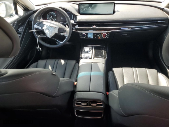 2024 Genesis G80 2.5T with VIN KMTGB4SCXRU239411, listed as a Copart auction lot 47740025 with 2,473 mi miles and Salvage Title. Bid and sale history available at carsss.com. Image 8.