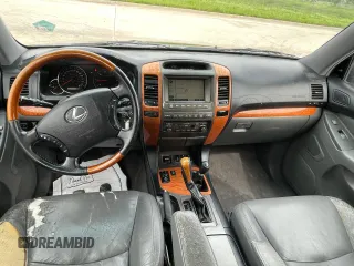 2007 Lexus GX with VIN JTJBT20X370130645, listed as a Copart auction lot 55162945 with 195,100 mi miles and Clean Title. Bid and sale history available at carsss.com. Image 9.