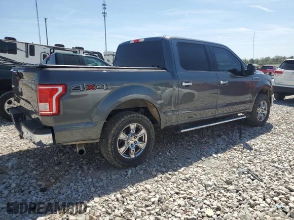 2015 Ford F-150 XLT with VIN 1FTEW1EP2FFC13389, listed as a Copart auction lot 53381205 with 185,801 mi miles and Salvage title. Bid and sale history available at DreamBid. Image 3.
