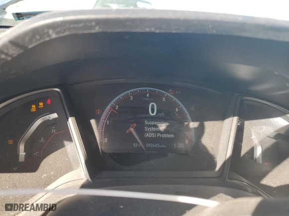 2020 Honda Civic Si Coupe with VIN 2HGFC3A53LH753374, listed as a Copart auction lot 81543424 with 92,643 mi miles and Salvage Title. Bid and sale history available at carsss.com. Image 9.