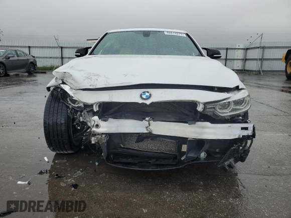 2017 BMW 3 Series 330i with VIN WBA8B9G51HNU09848, listed as a Copart auction lot 48812075 with 105,075 mi miles and Salvage Title. Bid and sale history available at carsss.com. Image 5.