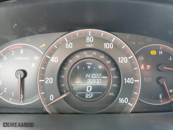2017 Honda Accord Sedan Sport with VIN 1HGCR2F55HA278594, listed as a Copart auction lot 53031695 with 141,022 mi miles and Salvage Title. Bid and sale history available at carsss.com. Image 9.