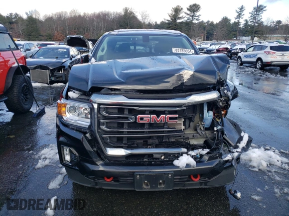 2022 GMC Canyon 4WD AT4 w/Leather with VIN 1GTG6FEN0N1297924, listed as a Copart auction lot 83185054 with 0 mi miles and Salvage Title. Bid and sale history available at carsss.com. Image 5.
