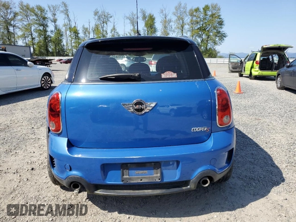 2012 MINI Countryman S with VIN WMWZC5C59CWL60367, listed as a Copart auction lot 53558325 with Not provided miles and Salvage title. Bid and sale history available at DreamBid. Image 6.