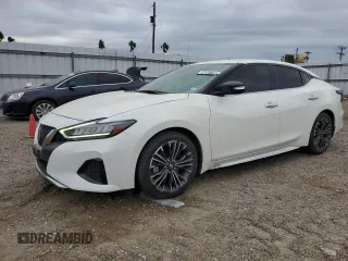 2022 Nissan Maxima SV z VIN 1N4AA6CV0NC503390, wystawiony jako Copart lot #52120805 z przebiegiem 63 801 mil mil oraz Szkoda całkowita • Salvage title. Historia ofert i sprzedaży dostępna na DreamBid. Obrazek 1.