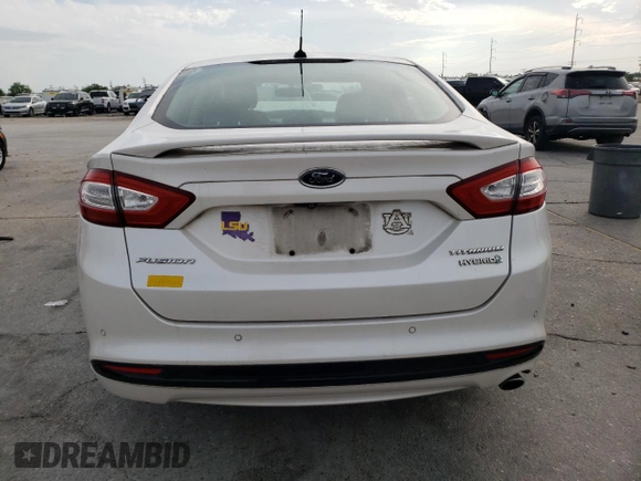 2014 Ford Fusion Titanium Hybrid with VIN 3FA6P0RU7ER333062, listed as a Copart auction lot 53961035 with 160,898 mi miles and Salvage Title. Bid and sale history available at carsss.com. Image 6.