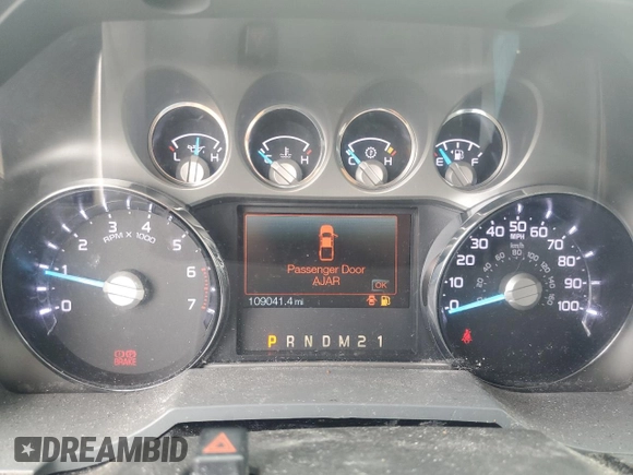 2014 Ford F-250 XL with VIN 1FT7X2B60EEA98593, listed as a Copart auction lot 72909114 with 109,041 mi miles and Clean title. Bid and sale history available at DreamBid. Image 9.