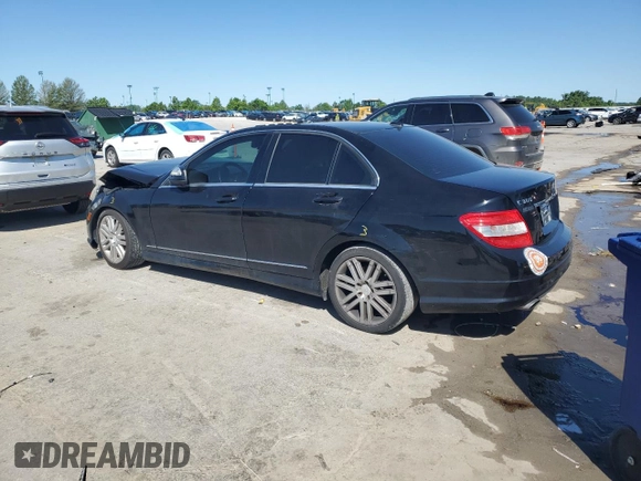 2009 Mercedes-Benz C 300 Sport with VIN WDDGF81X79R050707, listed as a Copart auction lot 57755795 with 90,058 mi miles and Salvage title. Bid and sale history available at DreamBid. Image 2.