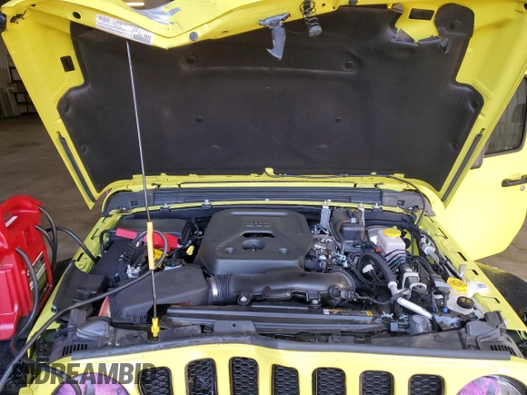 2023 Jeep Wrangler Willys with VIN 1C4HJXDN9PW640617, listed as a Copart auction lot 84894564 with 2,136 mi miles and Salvage Title. Bid and sale history available at DreamBid. Image 14.