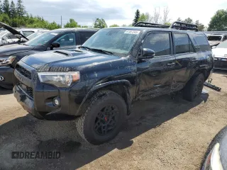 2024 Toyota 4Runner TRD Pro z VIN JTELU5JR5R6253364, wystawiony jako Copart lot #61457245 z przebiegiem 27 393 mil mil oraz Czysty tytuł • Clean title. Historia ofert i sprzedaży dostępna na DreamBid. Obrazek 1.