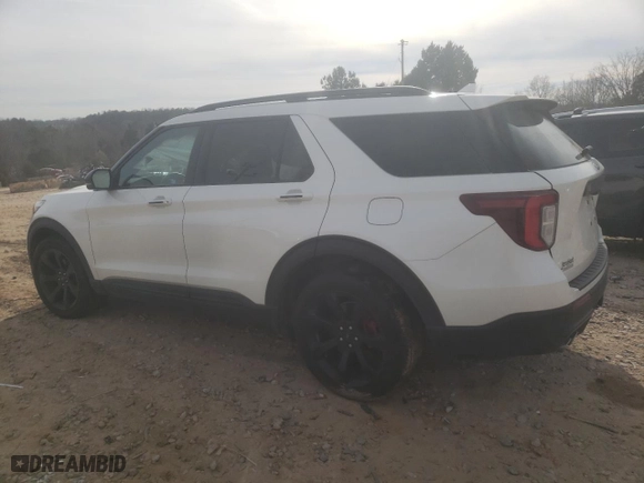 2021 Ford Explorer ST with VIN 1FM5K8GC8MGC36922, listed as a Copart auction lot 42200065 with 58,383 mi miles and Salvage Title. Bid and sale history available at carsss.com. Image 2.