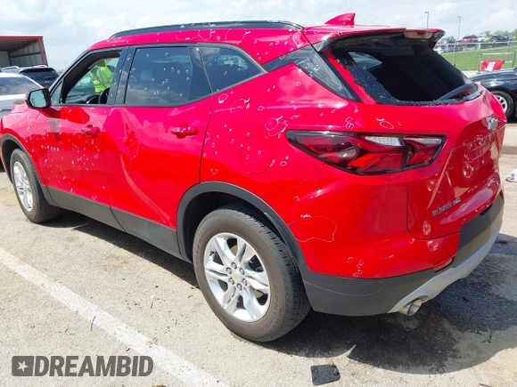 2022 Chevrolet Blazer LT with VIN 3GNKBHR4XNS176035, listed as a IAAI auction lot 42053596 with 17,442 mi miles and . Bid and sale history available at DreamBid. Image 3.