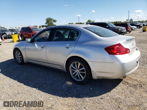 2008 Infiniti G35 with VIN JNKBV61E98M211403, listed as a Copart auction lot 71442184 with 110,632 mi miles and Salvage Title. Bid and sale history available at DreamBid. Image 2.