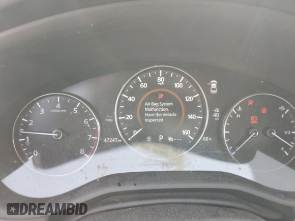 2023 Mazda 3 S Preferred with VIN 3MZBPACM6PM361231, listed as a Copart auction lot 48234015 with 47,247 mi miles and Salvage Title. Bid and sale history available at DreamBid. Image 9.