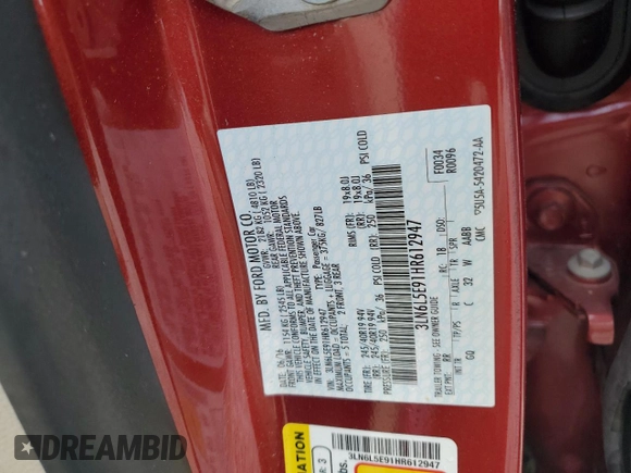 2017 Lincoln MKZ Reserve z VIN 3LN6L5E91HR612947, wystawiony jako Copart lot #52278835 z przebiegiem 44 183 mil mil oraz Szkoda całkowita • Salvage title. Historia ofert i sprzedaży dostępna na DreamBid. Obrazek 12.