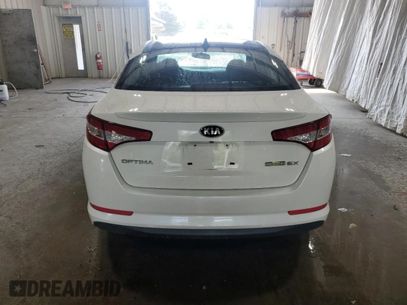 2013 Kia Optima EX with VIN KNAGM4AD0D5060443, listed as a Copart auction lot 65741625 with Not provided miles and Salvage title. Bid and sale history available at DreamBid. Image 6.