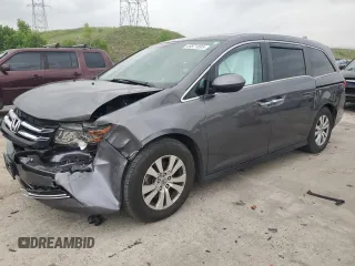 2015 Honda Odyssey EX-L z VIN 5FNRL5H67FB052076, wystawiony jako Copart lot #59571895 z przebiegiem 58 767 mil mil oraz Nie do naprawy • Non repairable. Historia ofert i sprzedaży dostępna na DreamBid. Obrazek 1.