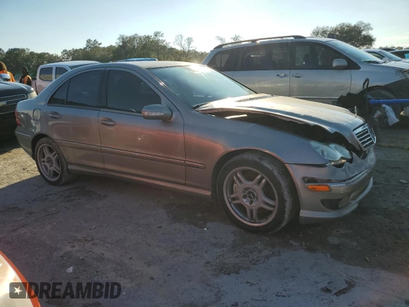2003 Mercedes-Benz C with VIN WDBRF65JX3F410427, listed as a Copart auction lot 45677345 with Not provided miles and Salvage title. Bid and sale history available at DreamBid. Image 4.