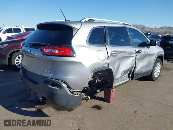 2018 Jeep Cherokee Latitude Tech Connect with VIN 1C4PJMCB7JD501896, listed as a IAAI auction lot 41872851 with 99,165 mi miles. Bid and sale history available at carsss.com. Image 6.