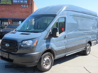 2019 Ford Transit with VIN 1FTYR3XM9KKB13116, listed as a Copart auction lot 55851905 with 75,854 mi miles and Salvage title. Bid and sale history available at DreamBid. Image 2.