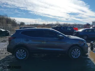 2021 Nissan Rogue Sport S with VIN JN1BJ1AV1MW307396, listed as a IAAI auction lot 41699302 with 34,238 mi miles. Bid and sale history available at carsss.com. Image 13.